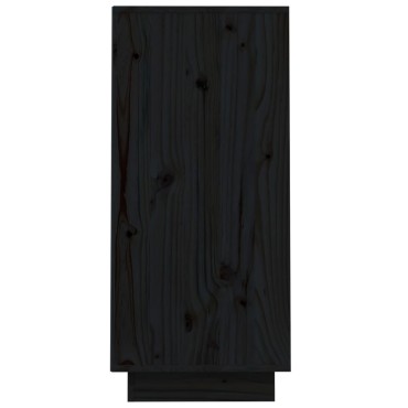 vidaXL Ντουλάπι Κονσόλα Μαύρο 60x34x75cm από Μασίφ Ξύλο Πεύκου 1 τεμ.