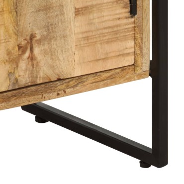 vidaXL Βιβλιοθήκη με 4 Επίπεδα 80x30x180cm Ακατέργαστο Ξύλο Μάνγκο 1 τεμ.
