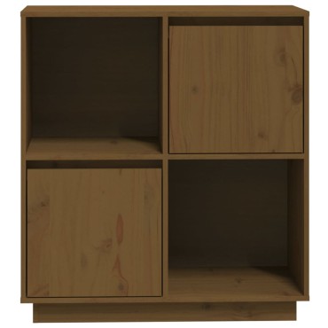vidaXL Ντουλάπι Καφέ Μελί 74x35x80cm από Μασίφ Ξύλο Πεύκου 1 τεμ.