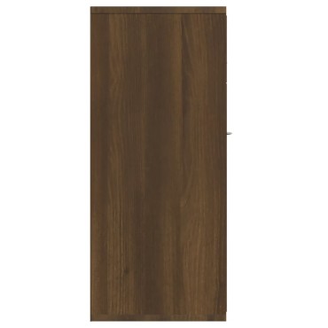 vidaXL Μπουφές Καφέ Δρυς 88x30x70cm από Επεξεργασμένο Ξύλο 1 τεμ.