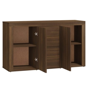 vidaXL Μπουφές Καφέ Δρυς 120x36x69cm από Επεξεργασμένο Ξύλο 1 τεμ.