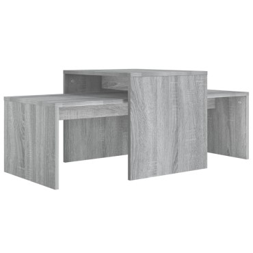 vidaXL Τραπεζάκι Σαλονιού Γκρι Sonoma 100x48x40cm από Επεξ. Ξύλο 1 τεμ.
