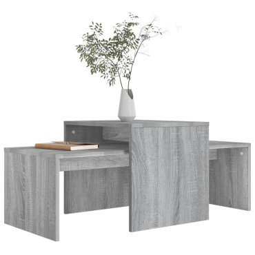 vidaXL Τραπεζάκι Σαλονιού Γκρι Sonoma 100x48x40cm από Επεξ. Ξύλο 1 τεμ.