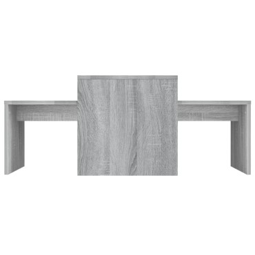 vidaXL Τραπεζάκι Σαλονιού Γκρι Sonoma 100x48x40cm από Επεξ. Ξύλο 1 τεμ.