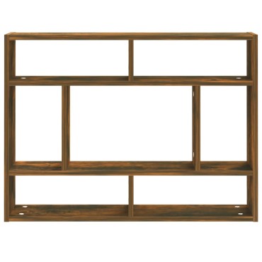 vidaXL Ραφιέρα Τοίχου Καπνιστή Δρυς 75x16x55cm από Επεξεργ. Ξύλο 1 τεμ.