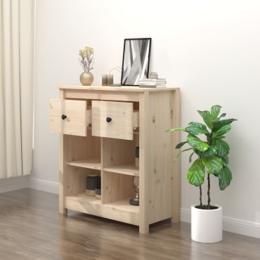 vidaXL Μπουφές 70x35x80cm από Μασίφ Ξύλο Πεύκου 1 τεμ.