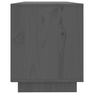 vidaXL Έπιπλο Τηλεόρασης Γκρι 110,5x35x44cm Μασίφ Ξύλο Πεύκου