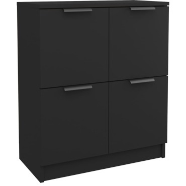vidaXL Ντουλάπι Μαύρο 60x30x70cm από Επεξεργασμένο Ξύλο 1 τεμ.