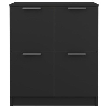 vidaXL Ντουλάπι Μαύρο 60x30x70cm από Επεξεργασμένο Ξύλο 1 τεμ.