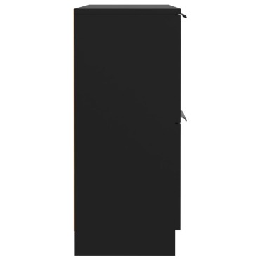 vidaXL Ντουλάπι Μαύρο 60x30x70cm από Επεξεργασμένο Ξύλο 1 τεμ.
