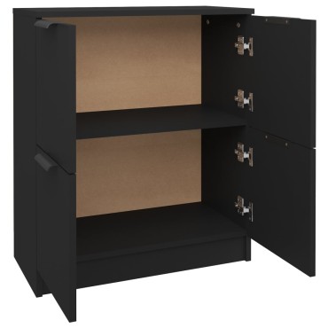 vidaXL Ντουλάπι Μαύρο 60x30x70cm από Επεξεργασμένο Ξύλο 1 τεμ.