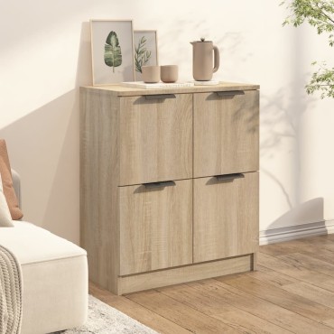vidaXL Συρταριέρα Sonoma Δρυς 60x30x70cm από Επεξεργασμένο Ξύλο 1 τεμ.