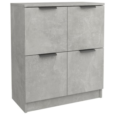 vidaXL Ντουλάπι Γκρι Σκυροδέματος 60x30x70cm από Επεξεργασμένο Ξύλο 1 τεμ.