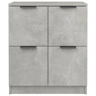 vidaXL Ντουλάπι Γκρι Σκυροδέματος 60x30x70cm από Επεξεργασμένο Ξύλο 1 τεμ.