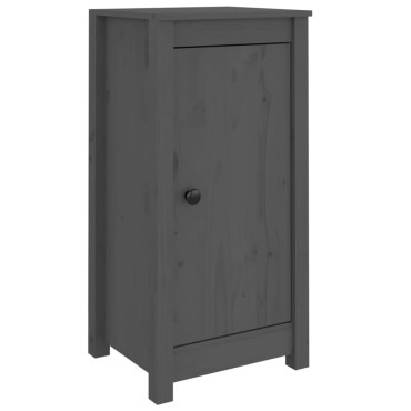 vidaXL Ντουλάπι Γκρι 39x35x80cm από Μασίφ Ξύλο Πεύκου 1 τεμ.