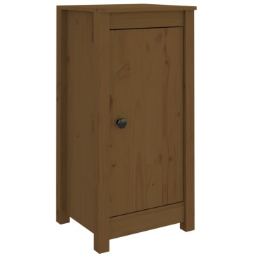 vidaXL Συρταριέρες 2 τεμ. Καφέ Μελί 39x35x80cm από Μασίφ Ξύλο Πεύκου