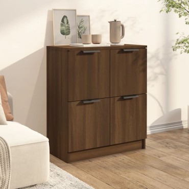 vidaXL Μπουφές Καφέ Δρυς 60x30x70cm από Επεξεργασμένο Ξύλο 1 τεμ.