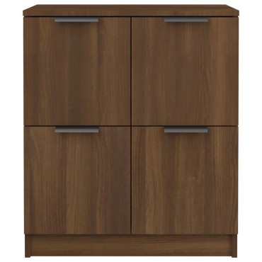 vidaXL Μπουφές Καφέ Δρυς 60x30x70cm από Επεξεργασμένο Ξύλο 1 τεμ.