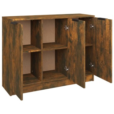 vidaXL Συρταριέρα Καπνιστή Δρυς 90,5x30x70cm Επεξεργασμένο Ξύλο 1 τεμ.