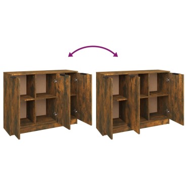vidaXL Συρταριέρα Καπνιστή Δρυς 90,5x30x70cm Επεξεργασμένο Ξύλο 1 τεμ.