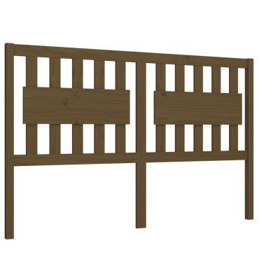vidaXL Κεφαλάρι Κρεβατιού Μελί 155,5x4x100cm Μασίφ Ξύλο Πεύκου 1 τεμ.