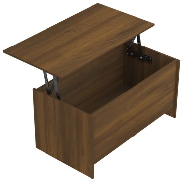 vidaXL Τραπεζάκι Σαλονιού Καφέ Δρυς 102x55,5x52,5cm Επεξεργ. Ξύλο 1 τεμ.