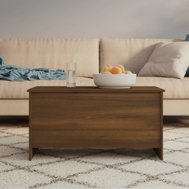 vidaXL Τραπεζάκι Σαλονιού Καφέ Δρυς 102x55,5x52,5cm Επεξεργ. Ξύλο 1 τεμ.