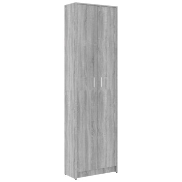 vidaXL Ντουλάπα Χολ Γκρι Sonoma 55x25x189cm από Επεξεργασμένο Ξύλο 1 τεμ.