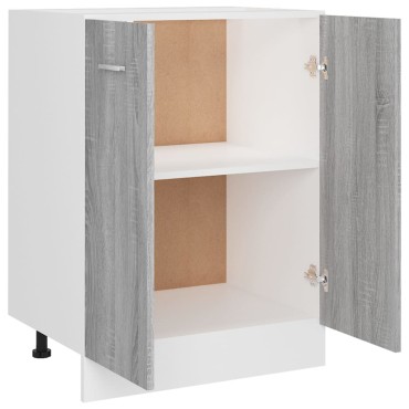 vidaXL Ντουλάπι Lyon Γκρι Sonoma 60x46x81,5cm Επεξεργασμένο Ξύλο 1 τεμ.