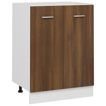 vidaXL Ντουλάπι Lyon Καφέ Δρυς 60x46x81,5cm Επεξεργασμένο Ξύλο 1 τεμ.