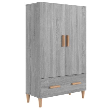 vidaXL Ντουλάπα Γκρι Sonoma 70x31x115cm από Επεξεργασμένο Ξύλο 1 τεμ.