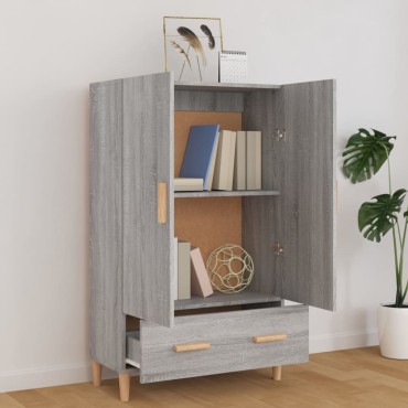 vidaXL Ντουλάπα Γκρι Sonoma 70x31x115cm από Επεξεργασμένο Ξύλο 1 τεμ.