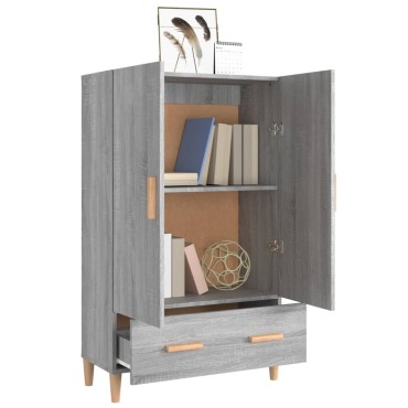 vidaXL Ντουλάπα Γκρι Sonoma 70x31x115cm από Επεξεργασμένο Ξύλο 1 τεμ.