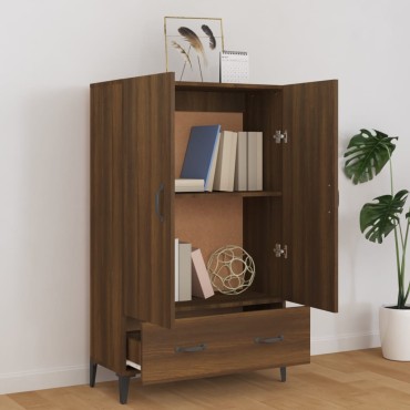 vidaXL Ντουλάπα Καφέ Δρυς 70x31x115cm από Επεξεργασμένο Ξύλο 1 τεμ.