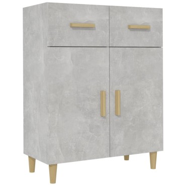vidaXL Ντουλάπι Γκρι Σκυροδέματος 69,5x34x89cm Επεξεργασμένο Ξύλο 1 τεμ.