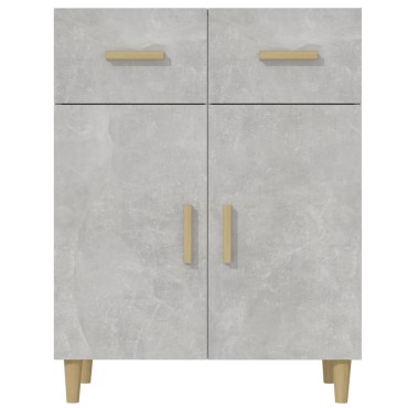 vidaXL Ντουλάπι Γκρι Σκυροδέματος 69,5x34x89cm Επεξεργασμένο Ξύλο 1 τεμ.