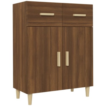 vidaXL Ντουλάπι Καφέ Δρυς 69,5x34x89cm από Επεξεργασμένο Ξύλο 1 τεμ.