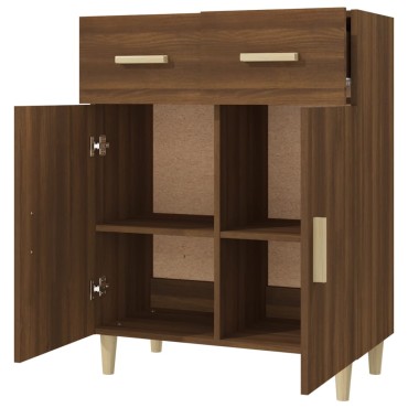 vidaXL Ντουλάπι Καφέ Δρυς 69,5x34x89cm από Επεξεργασμένο Ξύλο 1 τεμ.