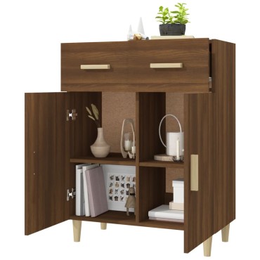 vidaXL Ντουλάπι Καφέ Δρυς 69,5x34x89cm από Επεξεργασμένο Ξύλο 1 τεμ.