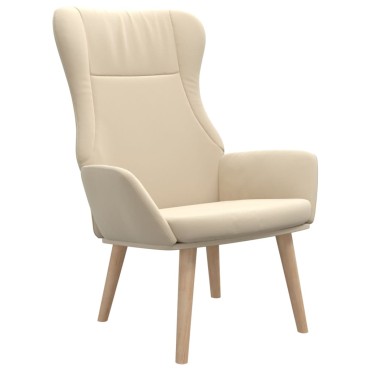 vidaXL Πολυθρόνα Relax Κρεμ Υφασμάτινη 70x77x94cm 1 τεμ.