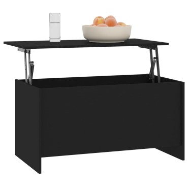 vidaXL Τραπεζάκι Σαλονιού Μαύρο 102x55,5x52,5cm Επεξεργασμένο Ξύλο 1 τεμ.