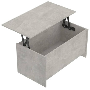 vidaXL Τραπεζάκι Σαλονιού Γκρι Σκυρ. 102x55,5x52,5cm Επεξεργ. Ξύλο 1 τεμ.