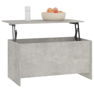 vidaXL Τραπεζάκι Σαλονιού Γκρι Σκυρ. 102x55,5x52,5cm Επεξεργ. Ξύλο 1 τεμ.
