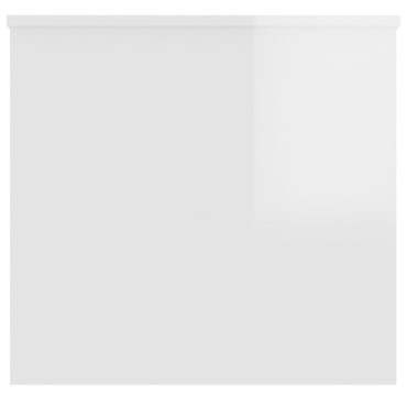 vidaXL Τραπεζάκι Σαλονιού Γυαλ. Λευκό 102x55,5x52,5cm Επεξεργ. Ξύλο 1 τεμ.
