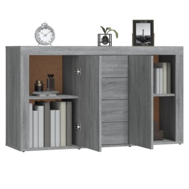 vidaXL Μπουφές Γκρι Sonoma 120x36x69cm από Επεξεργασμένο Ξύλο 1 τεμ.