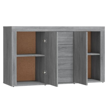 vidaXL Μπουφές Γκρι Sonoma 120x36x69cm από Επεξεργασμένο Ξύλο 1 τεμ.