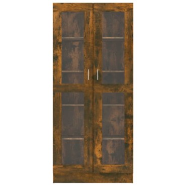 vidaXL Βιτρίνα Καπνιστή Δρυς 82,5x30,5x185,5cm Επεξεργασμένο Ξύλο 1 τεμ.