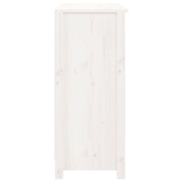 vidaXL Συρταριέρα Λευκή 70x35x80cm από Μασίφ Ξύλο Πεύκου 1 τεμ.