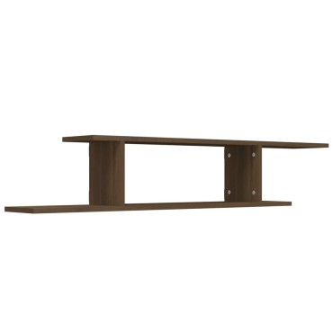 vidaXL Ράφι Τηλεόρασης Καφέ Δρυς 125x18x23cm Επεξεργασμένο Ξύλο 1 τεμ.