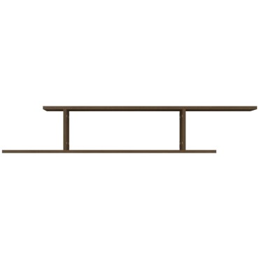 vidaXL Ράφι Τηλεόρασης Καφέ Δρυς 125x18x23cm Επεξεργασμένο Ξύλο 1 τεμ.
